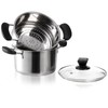 ZENFUN 1.8 Quart Stainless Steel Steamer Pot with Basket, Stock