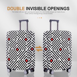 RainVillage Travel Luggage Cover - Scratch-Resistant Fit 19-31 Inch Suitcase Protector, Not Included Suitcase (F-S-006, SX(22-23 inch))