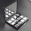Lurrose 56pcs Empty Square Metal Pans for DIY Eyeshadow Palette