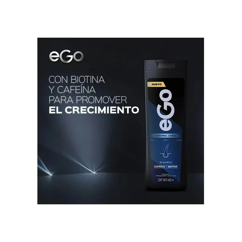 3 Shampoo Ego Control Caída 400ml