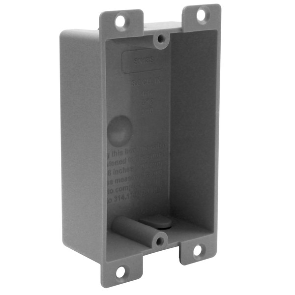 HUIXHAO 1-Gang Electrical Outlet Box, 8 Cubic Inch Old Work