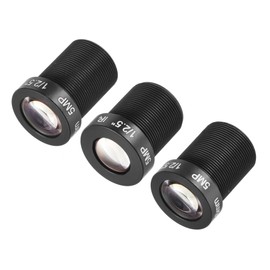 QUARKZMAN 3 Pack CCTV Lens 8 mm/12 mm/16 mm 5MP F2.0 FPV Wide Angle for CCD Camera