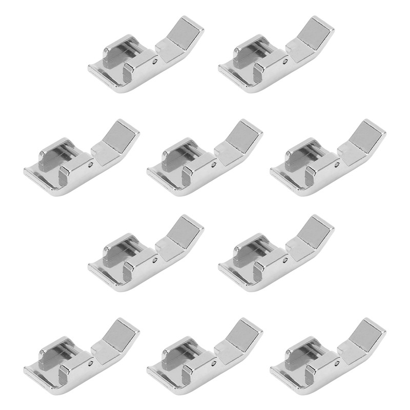 10Pcs Zipper Foot Stainless Steel Multifunctional Strong Practical Sewing Machine