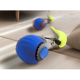 LONMATO Interactive Cat Ball Toy Cat Toys for Indoor Cats, Automatic Rolling Cat Toy, Automatic Moving Cat Toys for Bored Indoor Adult Cats, Electric Rolling Ball Toy Dogs Cat Balls Pet Toys (Blue)