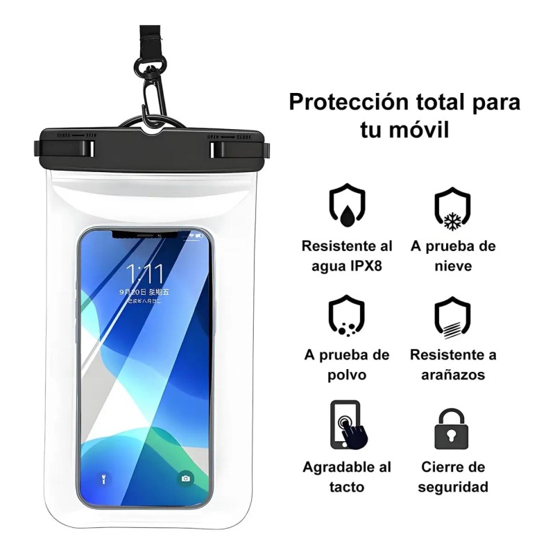2pz Funda Bolsa Protectora Impermeable Para Teléfono Móvil