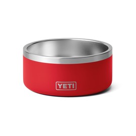 YETI Boomer, Stainless Steel, Non-Slip Dog Bowl, Rescue Red, 8