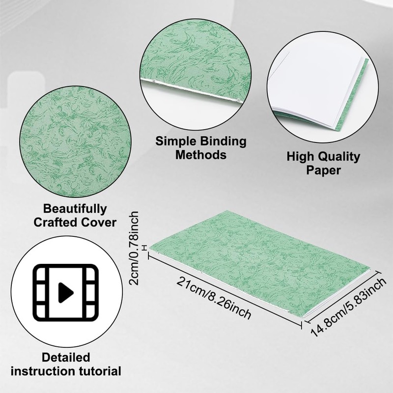 WEBEEDY 4 Sets DIY Bookbinding Kit Complete Book Making Kit