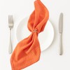 Generic Burnt Sienna Orange 100% Linen Cloth Cotton Square Napkins,