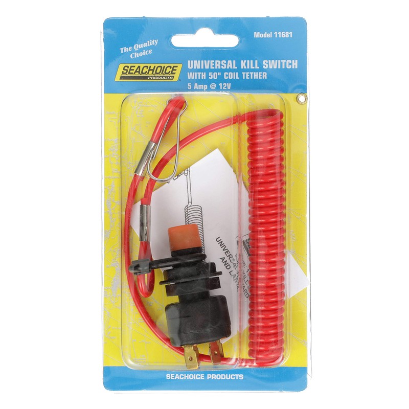 Seachoice Universal Boat Kill Switch Kit,Red