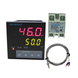 Inkbird AC 100~240V PID Temperature Controller ITC-106VH Thermostat K Sensor (-100~2300ºF ) 40 DA SSR for Home Brewing hot tub