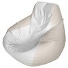 E-SeaRider Teardrop Marine Beanbag, White/Beige, Medium