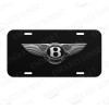 Amel Bentley Simulated Carbon Fiber Luxury Car License Plate Front