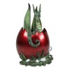 Ebros Amy Brown Holiday Green Mischief Dragon Hiding Red Egg