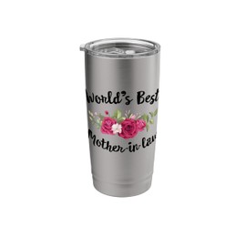 Worlds Best Mother in Law Groom Bride Ideas Weeding Party Stainless Steel Insulated Tumbler