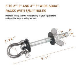 Txdiyifu Band Pegs for Power Rack Resistance Band for Squat Rack Attachments O-Ring Band Attachments, Compatible with Versatile Workouts (2 Pack)