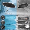 Oziral Automatic Pocket Umbrella, Windproof Umbrella, Durable, Waterproof, Equipped with