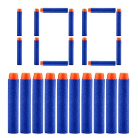 QUN FENG Refill Bullet Darts 100PCS Foam Premium Bullets Ammo Pack Compatible with Nerf N-strike Modulus Elite Series Blasters, Blue