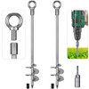 Insaga 30'' Ground Anchors Screw in Heavy Duty 12mm Solid