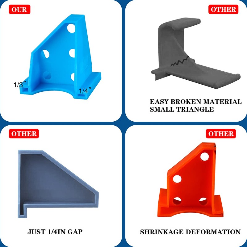 Upgraded Flooring Spacers Kit with 1/4” & 1/3” Gap, Wood