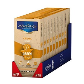MÖVENPICK Cream Lungo 10 x 10 Coffee Capsules Green Cap
