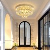 dolria Mini Chandelier Modern Crystal Chandeliers for Hallway LED Flush