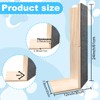 24" Tall Couch Corner Scratching Post with 3Pcs Replaceable Self-Adhesive