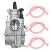 JUUDDENPARTS 34MM Power Jet Carburetor, Motorcycle Carburetor Carburettor for 2/4