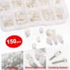 YIXISI 150 Pieces Plastic Round Spacer Kit, for M3/M4 Screws,
