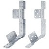 eoere 8 PCS Adjustable Stair-Stringer Connector, Tie Straps Bracket, Galvanized
