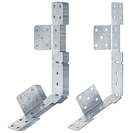eoere 8 PCS Adjustable Stair-Stringer Connector, Tie Straps Bracket, Galvanized Steel Thickness 1/16"(18 Gauge)