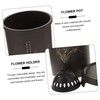 BESPORTBLE 1set Orchid Pot with Tray Elegant Indoor Flower Planter