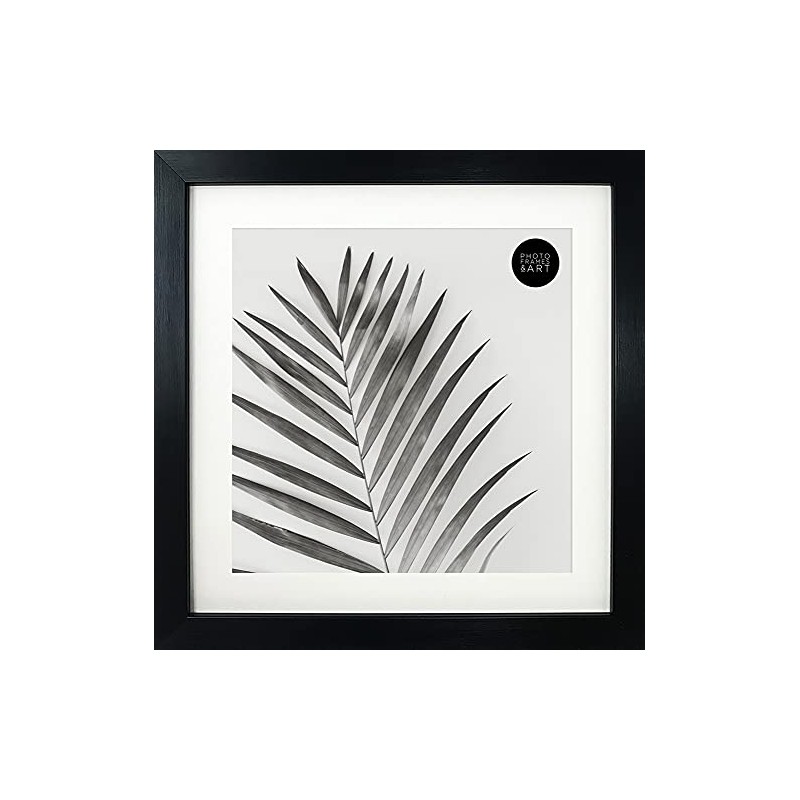pf+a REAL GLASS Black Frame For 20x20cm Photo - Oxford