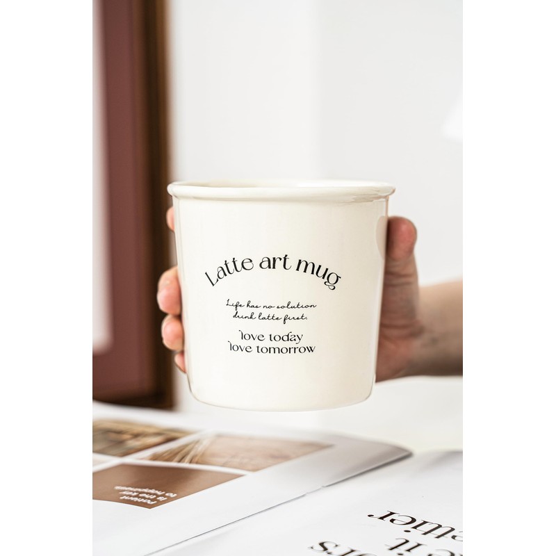 JIDOCB - Juego de 2 tazas de café de cerámica