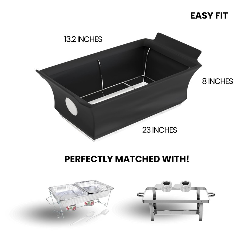 Chafing Dish Wind Guard with Menu Display - 2 Pack