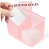 BUGUUYO 2pcs Cotton Swabs Holder with Lid Makeup Vanity Organizer