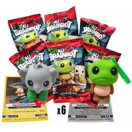 ENJOY TECH Skifidol Italian Brainrot 3D Holographic Fridge Camelo Figure with Carabiner Brain Red Series Psychedelic Universe