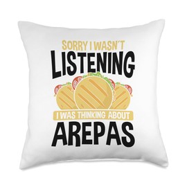 Colombian Snacks Arepa Grill Arepas Maker Arepa Flour Arepas Throw Pillow