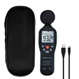 Decibel Meter Sound Level Meter Portable Noise monitor with 30dB~130dBA Measuring Range, LCD Backlight Display, Compact Tripod Mount, Noise Measurement Professional Instrument