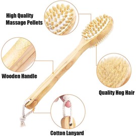 Cepillo Corporal 2 en 1 KJRIVER – Exfoliante y Masaje para Ducha y Seco