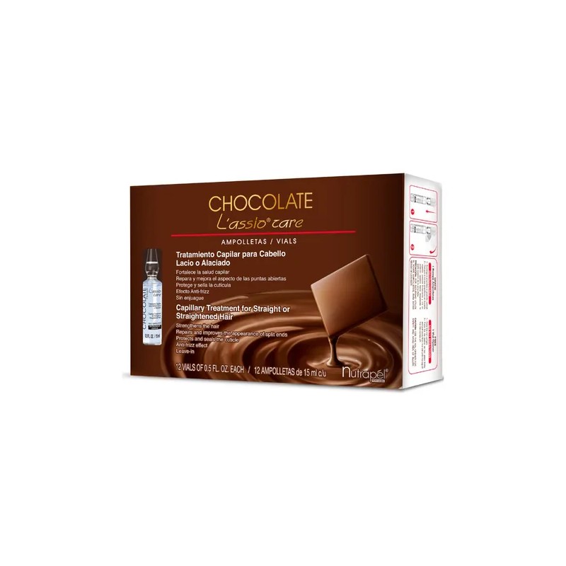 12 Ampolletas Chocolate Lassio Care Nutrapel