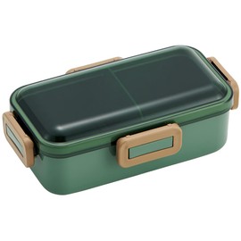 Skater PFLB6AG-A Lunch Box, Sage Green, 18.9 fl oz (530 ml), Antibacterial, Fluffy, Dome-Shaped Lid, For Women, Made in Japan