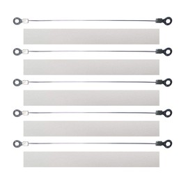 Sealing Machine Accessories Repair Kit Heat Elements PTFE Cloth Covers, 5 Pcs heating element and 5 Pcs PTFE Cloth Suitable for 16" (Diameter 0.02in)