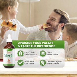 Liquid Stevia –Stevia Sweet Drops – Made from Reb-D Rich Organic Extract – Concentrated Liquid Sweetener for Drinks, Food, and Pastries, No Calories, and No Carbs – 16 FL OZ (3200 Servings)