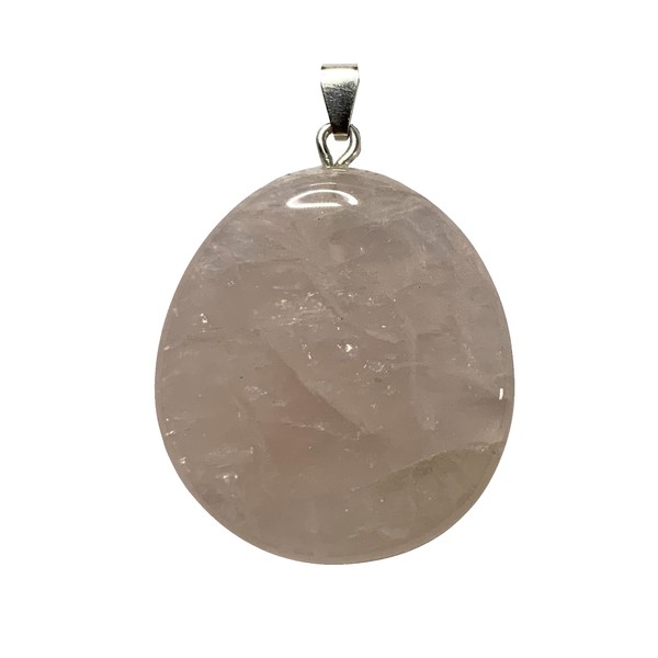 Krio® – A Beautiful Rose Quartz Pendant with Silver Eyelet