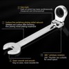 Vokenforu 21mm Flex-Head Ratchet Spanner, Metric Wrench, Chrome Vanadium Steel,