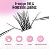 AKXSINKA Cluster Lashes, D Curl DIY Lash Extensions, Weightless Thinnest
