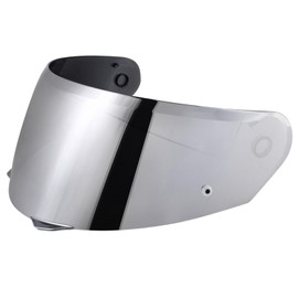 Motorcycle Helmet Visor for HJ33/i90/i91, Helmet Visor Motorcycle Wind Protection Helmet Lens Visor Full Face Helmet Visor Accessories Replacement (Chrome Silver)