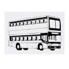 'Double Decker Bus' Temporary Tattoo - Water Resistant, Skin-Safe, Non-Toxic