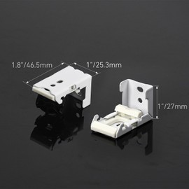 Roman Blind Bracket Set – Heavy Duty Aluminum Brackets for Roman Blinds & Shades – Adjustable Window Blinds Accessories Holder – Easy Installation (Pack of 6)