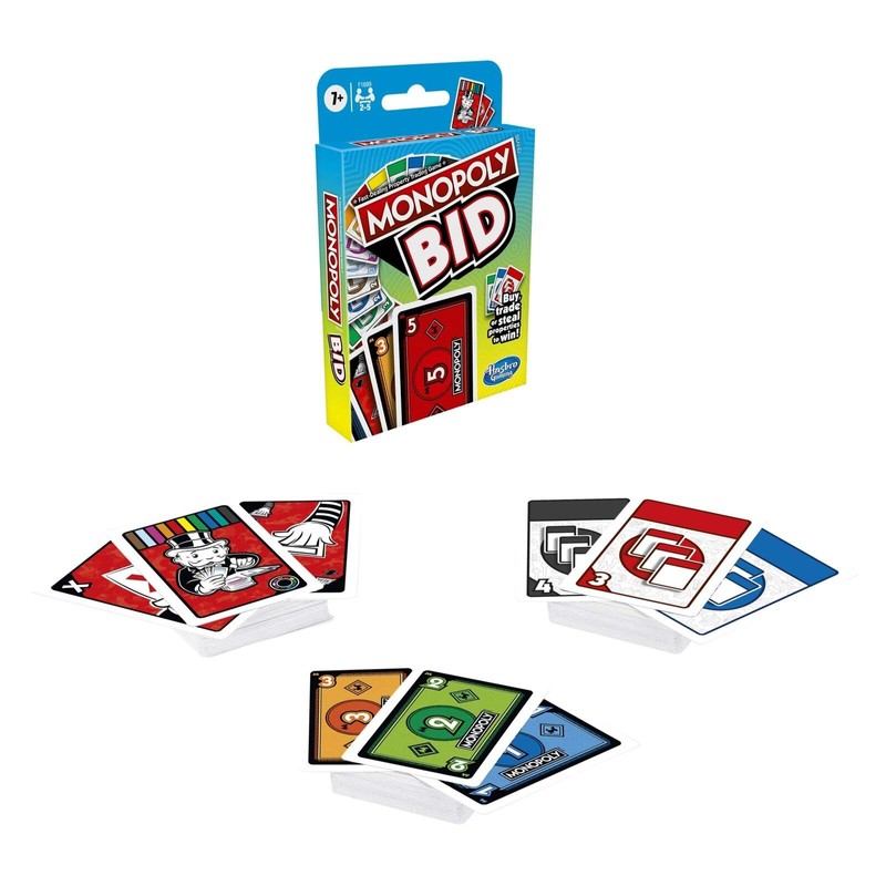 Monopoly Bid Card Game - Buy, Trade or Steal Properties